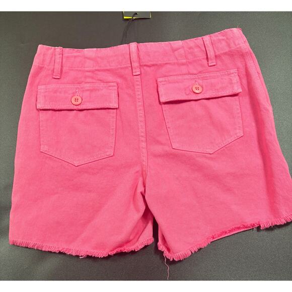 Le Superbe NWT Hot Pink Beach Crawler Cut Off Short in Size 4 MSRP $175 - Picture 3 of 6